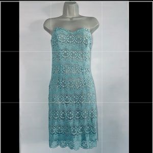 Gianni Bini strapless teal dress. New with tags